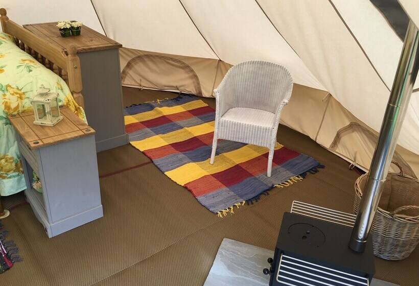 Glamping At The Homestead   Ensuite Bell Tent