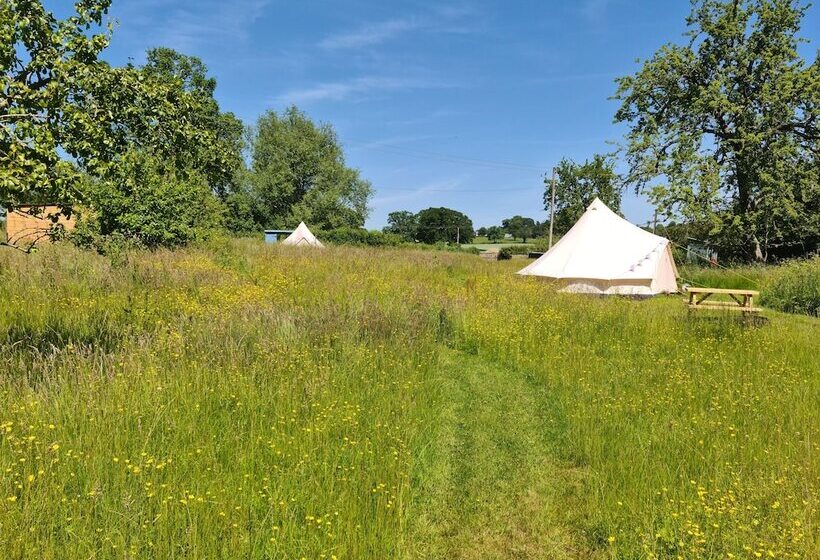 Glamping At The Homestead   Ensuite Bell Tent