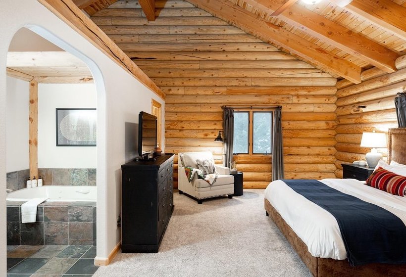 Iconic Log Cabin Escape Idaho Springs Hot Tub