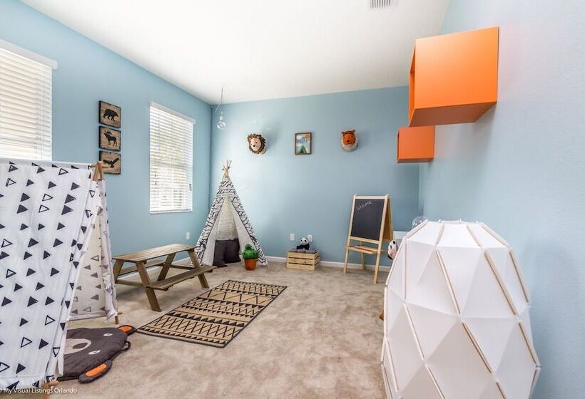 Classic 6bed 4ba Villa, Games, Pool, Spa   5244o