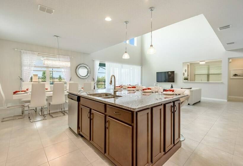 Family Friendly 6bed 5ba Villa Games Pool Spa 9039