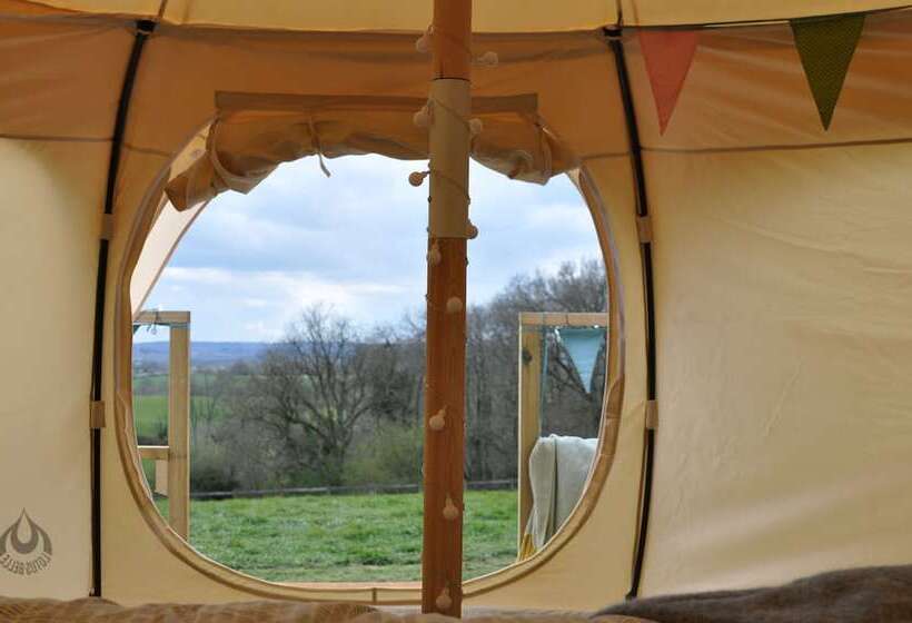 Lovely Spacious Lotus Bell Tent In Shaftesbury, Uk