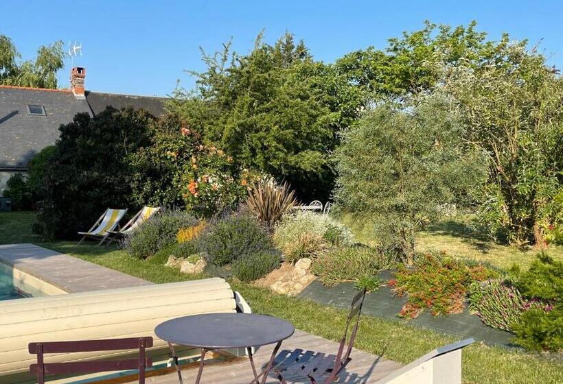 住宿加早餐 Chambres D Hôtes Avec Piscine Et Spa La Folière Saumur