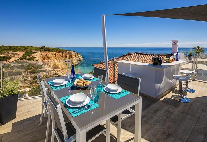 بنسيون Villa Benagil With Stunning Views And Roof Terrace With Private Heated Pool