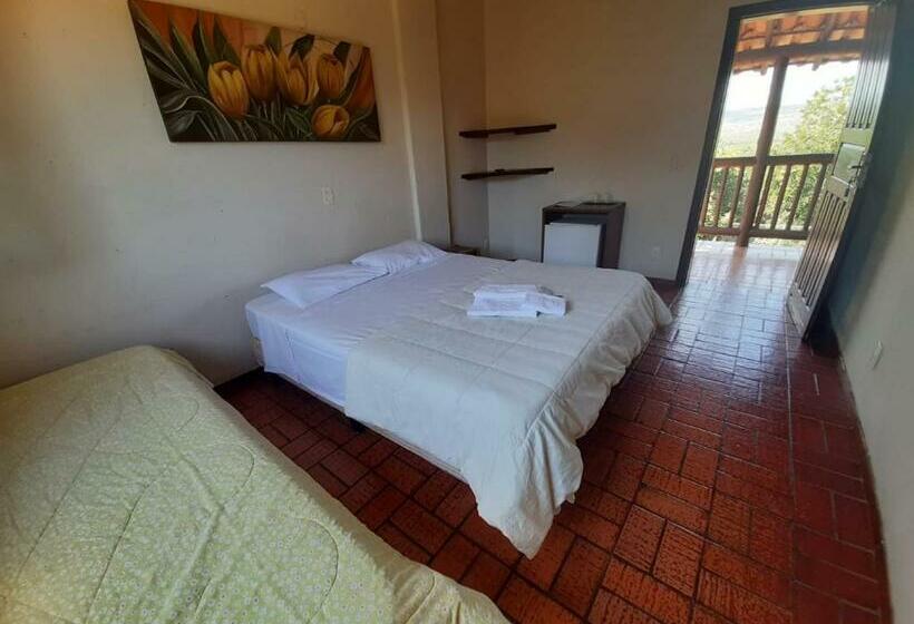 膳宿费 Pousada Turquesa Mirante Com Vista Para As Montanhas E Por Do Sol