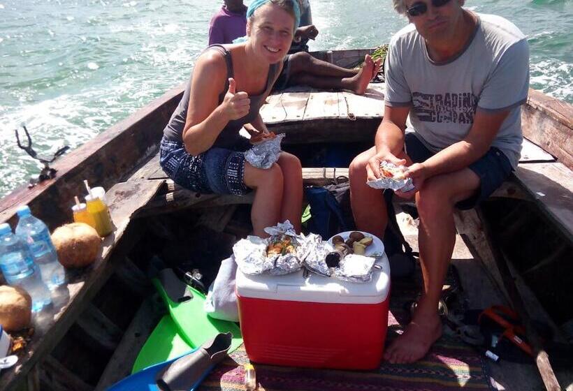 ベッドアンドブレックファースト Mafia Beach Bungalows Sea View