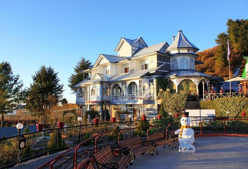 호텔 Snow King Retreat Himalayan View , Revolving Restaurant , Pinewood Cottages , Huts , Villas , Rooms