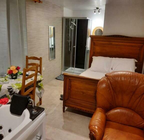 צימר Chambre Meublée Indépendante, Jacuzzi Dans La Chambre Située à Amblainville à 35 Minutes De Paris