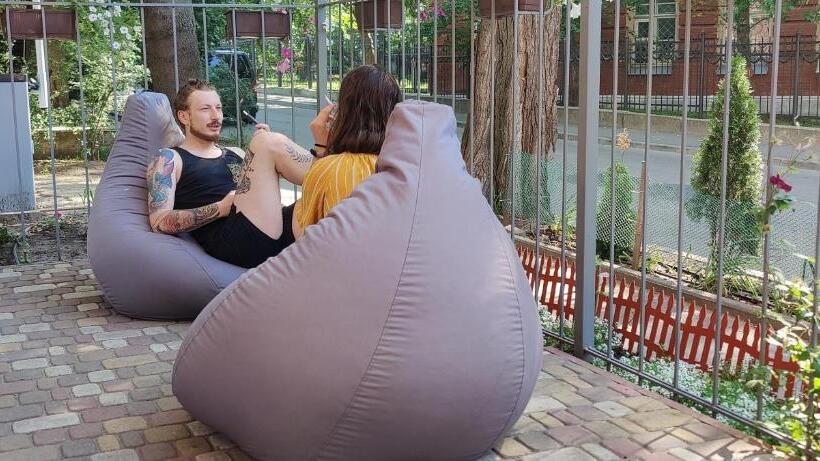 旅馆 хостел с террасой в центре