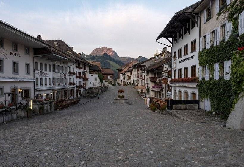ホテル Au Soleil De Gruyères Chez Chantal