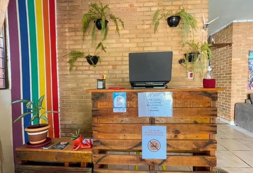 Общежитие Pousada São Jorge Sinta Se Em Casa 1 Minuto A Pé Da Praia Localizada Na Principal Av Da Praia Café D