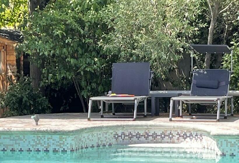 פנסיון Chambre Indépendante Avec Terrasse Privée Et Piscine