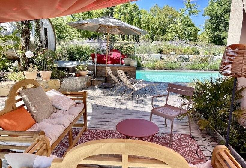 Пансион Maison D Hôtes De Charme Le Clos De La Fontaine Piscine & Spa