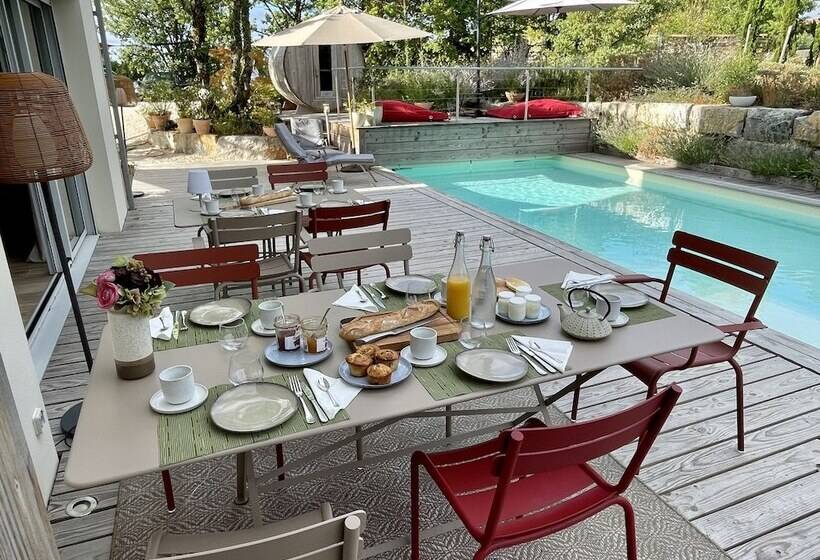 Пансион Maison D Hôtes De Charme Le Clos De La Fontaine Piscine & Spa