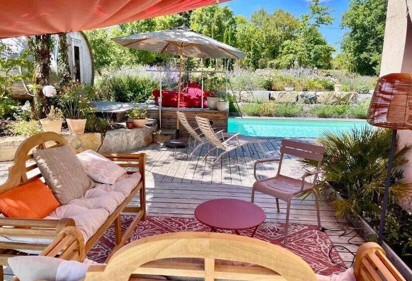 Пансион Maison D Hôtes De Charme Le Clos De La Fontaine Piscine & Spa