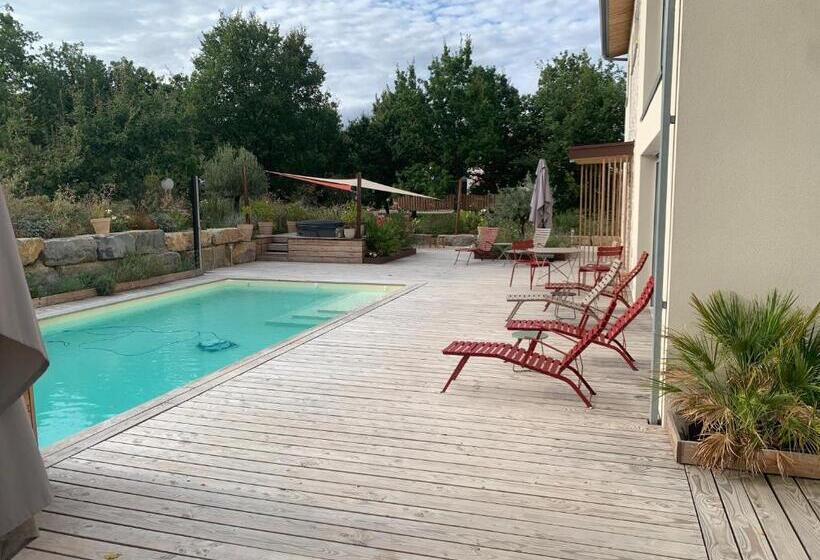 Пансион Maison D Hôtes De Charme Le Clos De La Fontaine Piscine & Spa