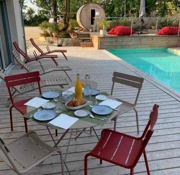 Пансион Maison D Hôtes De Charme Le Clos De La Fontaine Piscine & Spa