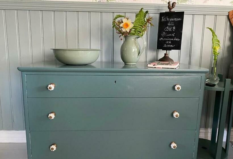 B&b Bland Ormbunkar Och Rosor