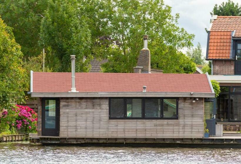 צימר Aangenaam Op De Rijn, Woonboot, Inclusief Privé Sauna