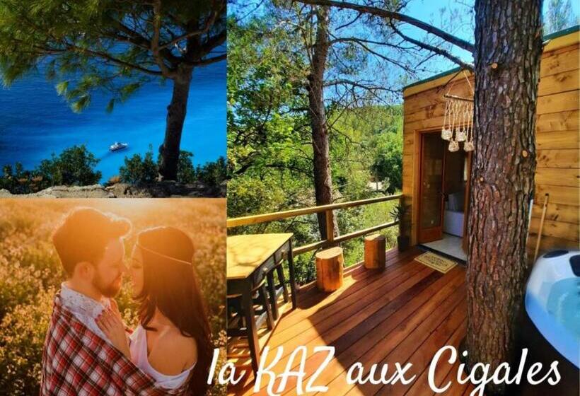 膳宿费 Cabane Dans Les Arbres La Kaz Aux Cigales
