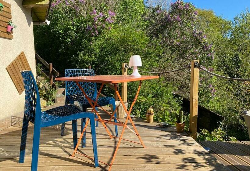 بنسيون La Chambre D Hotes De Marie Indépendante Et Sa Terrasse Avec Vue Panoramique Proche Alpes Mancelles