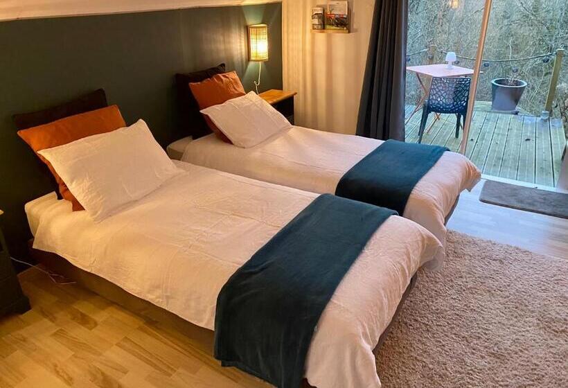 بنسيون La Chambre D Hotes De Marie Indépendante Et Sa Terrasse Avec Vue Panoramique Proche Alpes Mancelles