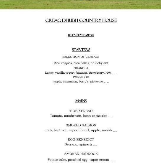 مبيت وإفطار Creag Dhubh Country House