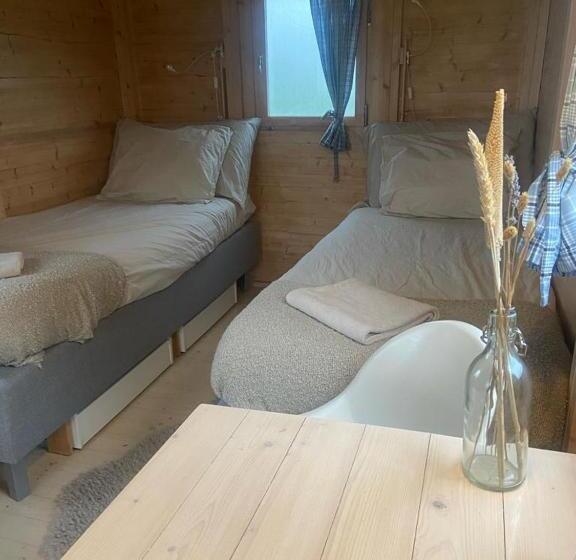 צימר Pipowagen Op Camperplaats Vechtdal