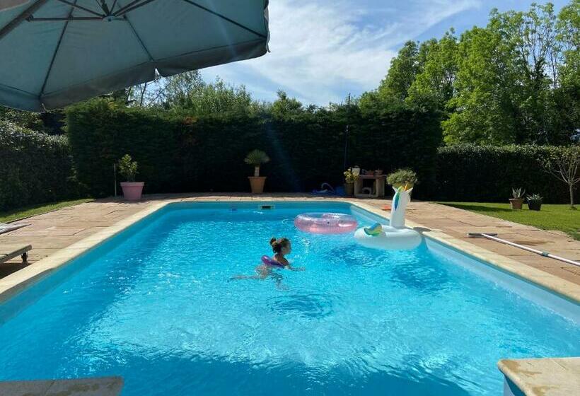 민박 Chambres Dans Villa Avec Piscine