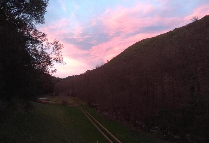 צימר Chambre Cévennes: Piscine, Lamas, Rivière