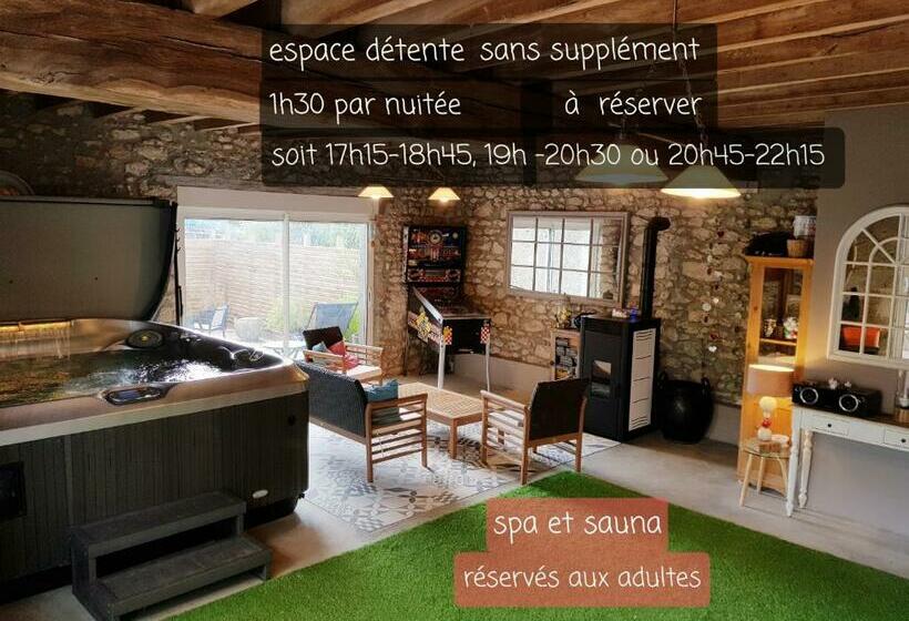 مبيت وإفطار Le Grand Cèdre Spa Et Détente