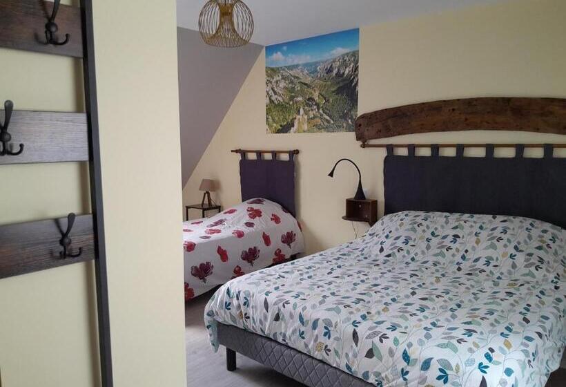 민박 Chambre D Hôtes Le Cascadou