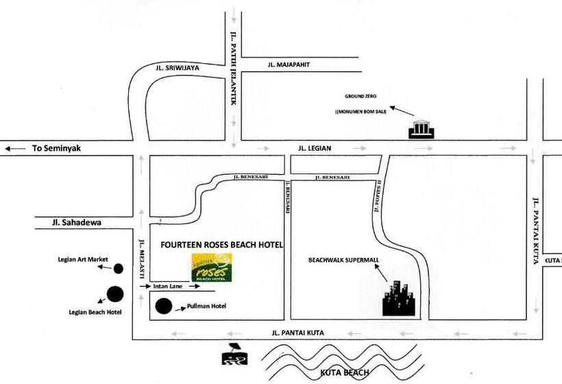 酒店 Fourteen Roses Beach