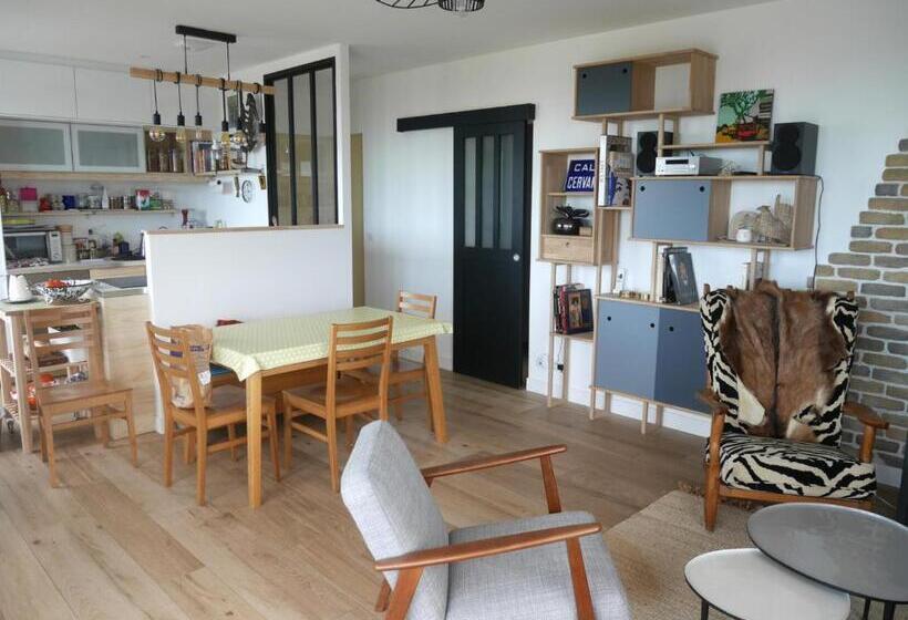 بنسيون Appartement Roc H Avel   Front De Mer, Vue Sur Mer Et Jardin Ensoleillé Sans Vis à Vis