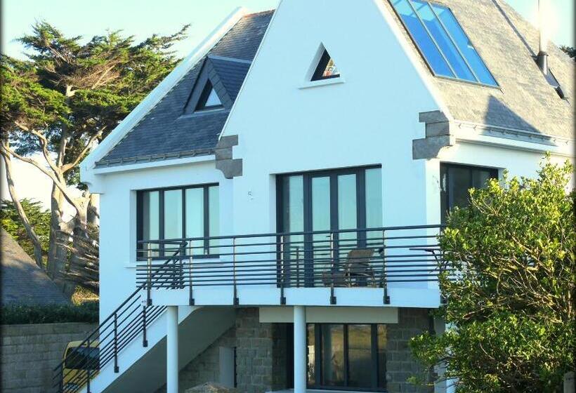 بنسيون Appartement Roc H Avel   Front De Mer, Vue Sur Mer Et Jardin Ensoleillé Sans Vis à Vis