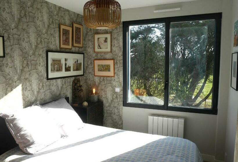 بنسيون Appartement Roc H Avel   Front De Mer, Vue Sur Mer Et Jardin Ensoleillé Sans Vis à Vis