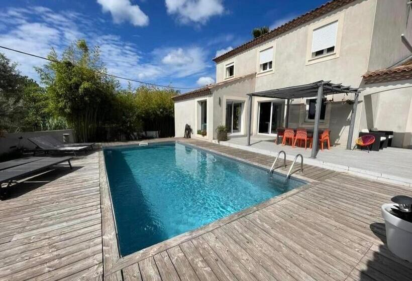 مبيت وإفطار Chambre à Bouzigues Dans Villa Individuelle