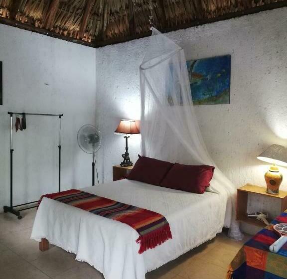 ベッドアンドブレックファースト Mayan Bungalow Near Chichén