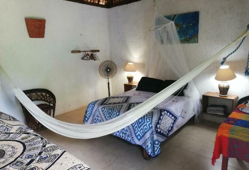 ベッドアンドブレックファースト Mayan Bungalow Near Chichén