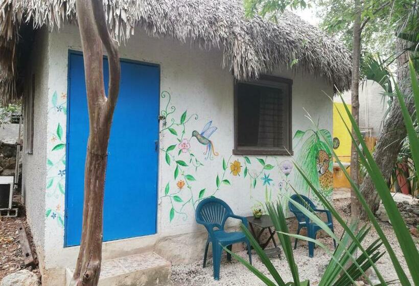 ベッドアンドブレックファースト Mayan Bungalow Near Chichén