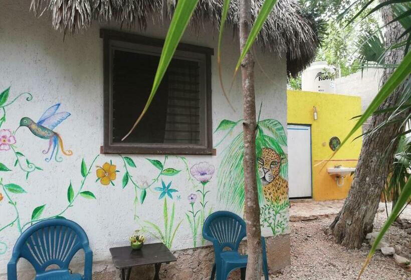 ベッドアンドブレックファースト Mayan Bungalow Near Chichén