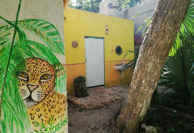 ベッドアンドブレックファースト Mayan Bungalow Near Chichén