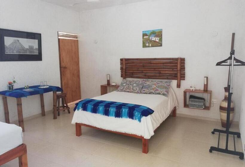 ベッドアンドブレックファースト Mayan Bungalow Near Chichén