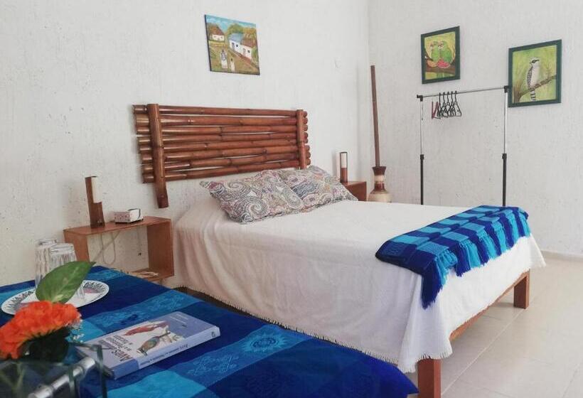 ベッドアンドブレックファースト Mayan Bungalow Near Chichén