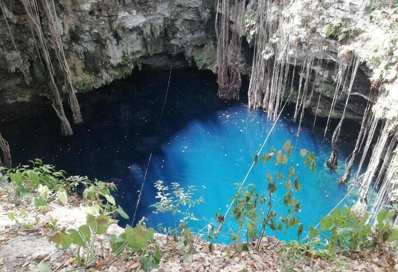 ベッドアンドブレックファースト Mayan Bungalow Near Chichén