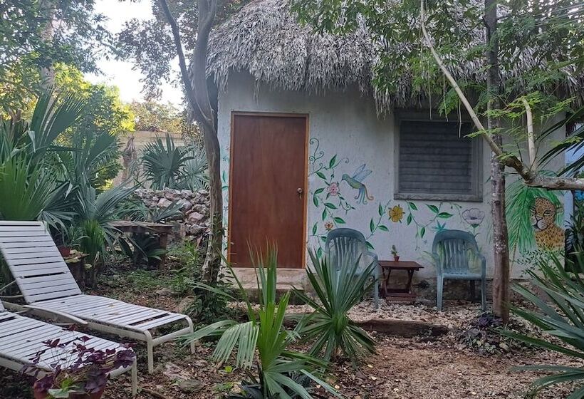 ベッドアンドブレックファースト Mayan Bungalow Near Chichén