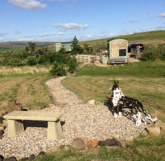 בית מלון כפרי The Buteland Stop Rosie Off Grid Shepherds Hut