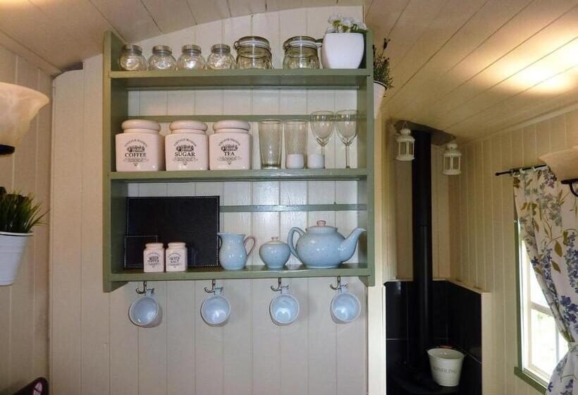 בית מלון כפרי The Buteland Stop Rosie Off Grid Shepherds Hut