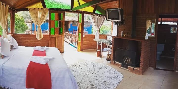 펜션 Pousada Chalé Cantinho Verde