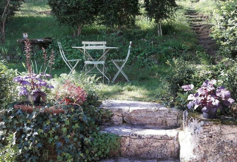 Пансион Charme, Jardin Et Vue Panoramique En Plein Coeur De St Cirq